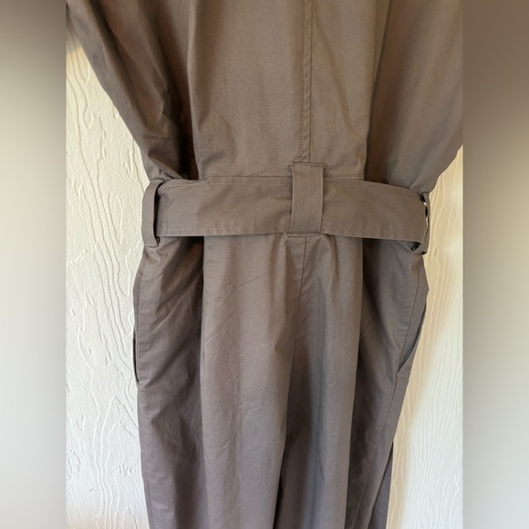 NWT Frank And Oak Clay Grey Taupe Utility Combat Oversized Parachute Jumpsuit - Picture 15 of 15